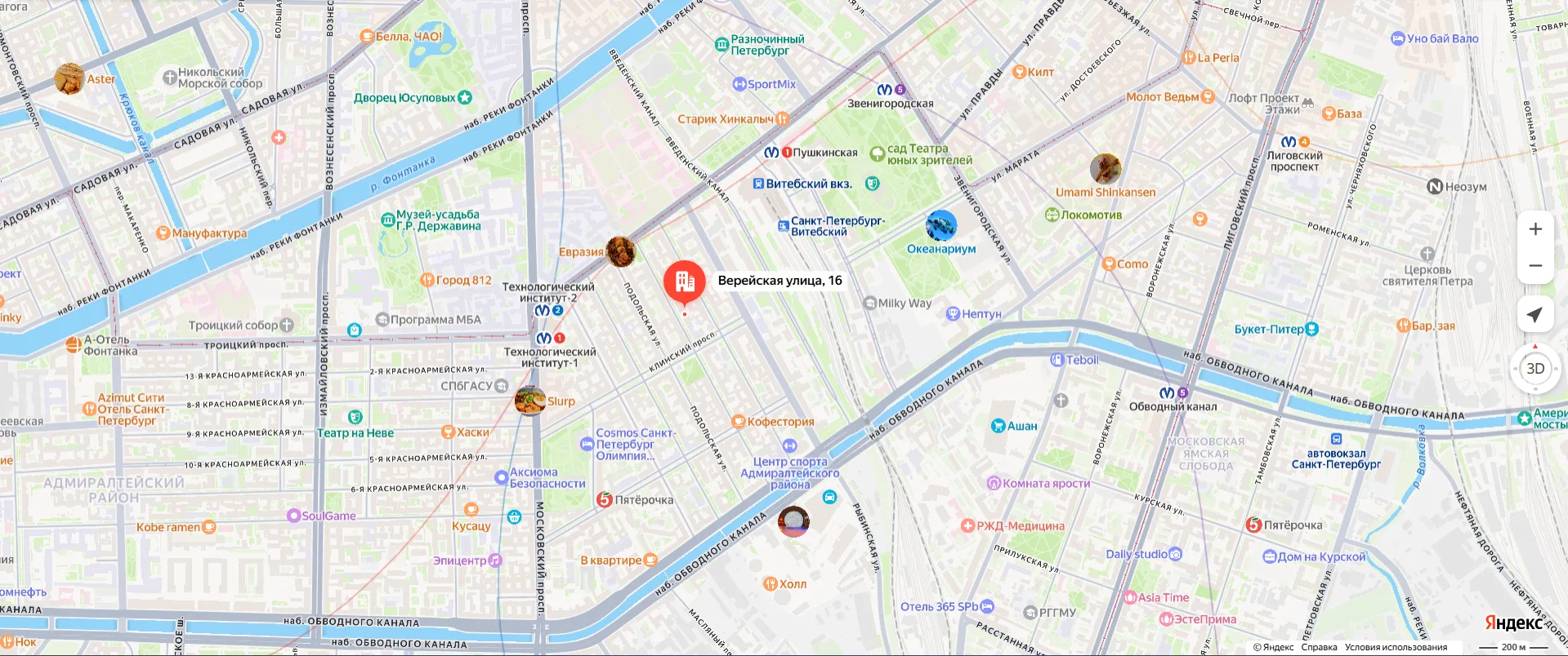 Карта проезда